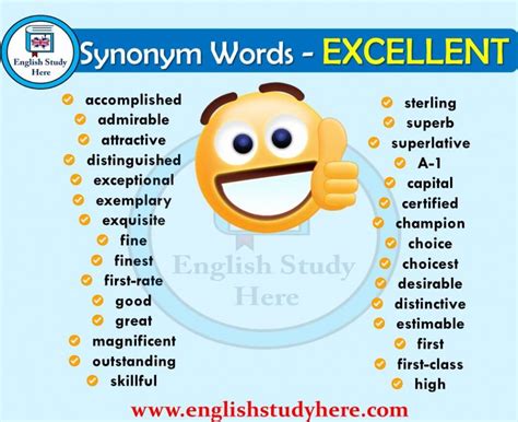 excellent synonym|EXCELLENT in Thesaurus: 1000+ Synonyms & Antonyms for .